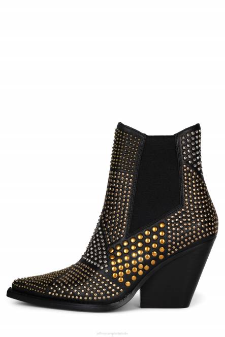 Jeffrey Campbell studd-lo NDHB574 enkel laarzen zwart multi vrouwen