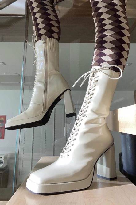 Jeffrey Campbell testen NDHB591 enkel laarzen stoffige blauwe doos vrouwen