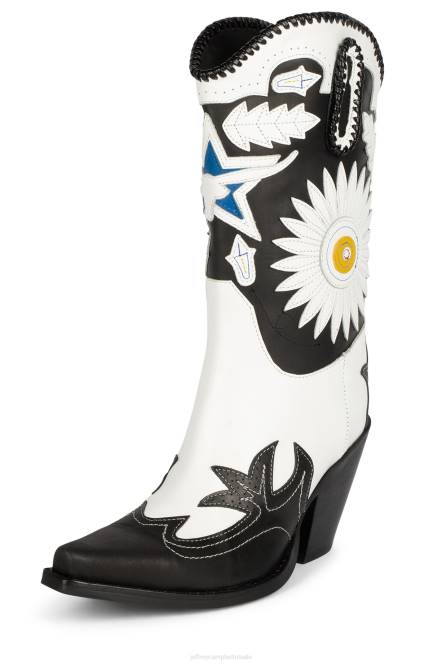 Jeffrey Campbell texarkana NDHB607 enkel laarzen zwart blauwe combi vrouwen