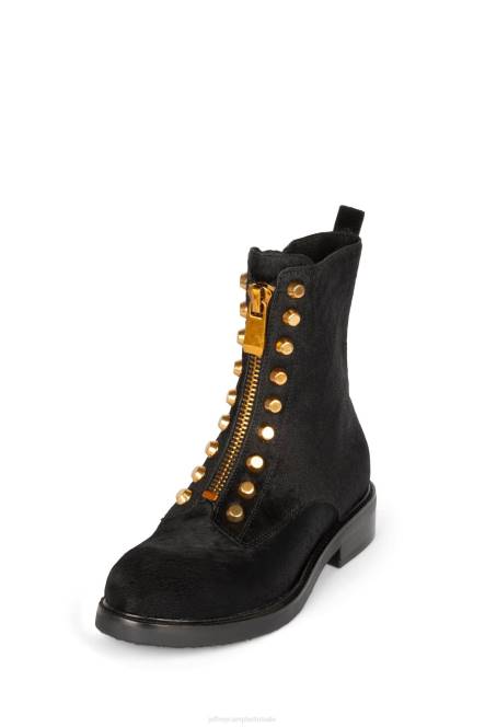 Jeffrey Campbell tonette-2f NDHB490 enkel laarzen zwart brons vrouwen