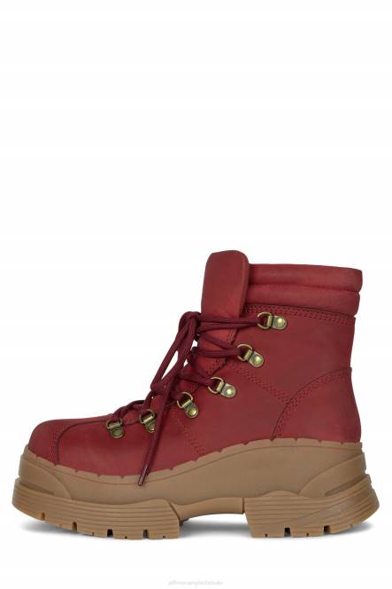 Jeffrey Campbell trailin NDHB438 enkel laarzen rood vrouwen