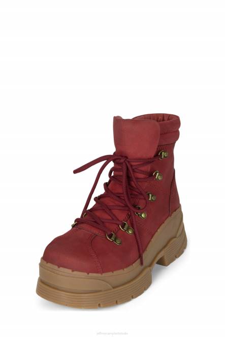 Jeffrey Campbell trailin NDHB438 enkel laarzen rood vrouwen