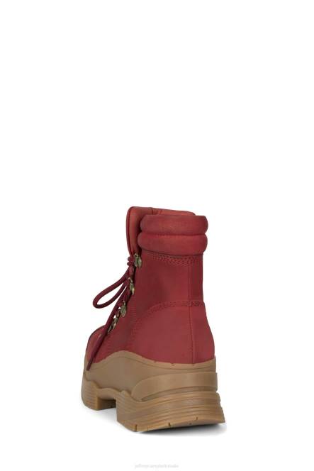 Jeffrey Campbell trailin NDHB438 enkel laarzen rood vrouwen