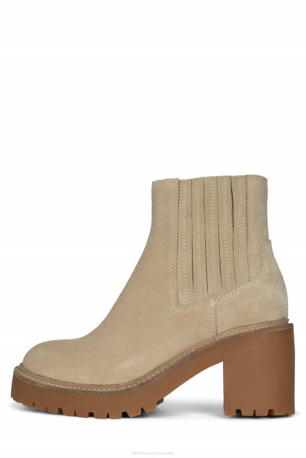 Jeffrey Campbell tuckee NDHB616 enkel laarzen zand suède vrouwen