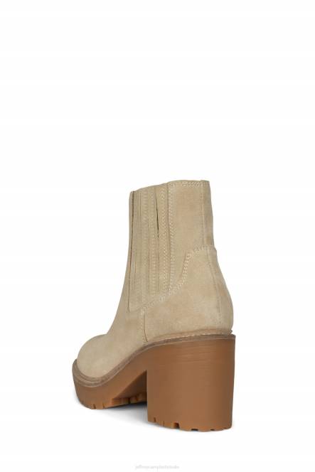 Jeffrey Campbell tuckee NDHB616 enkel laarzen zand suède vrouwen