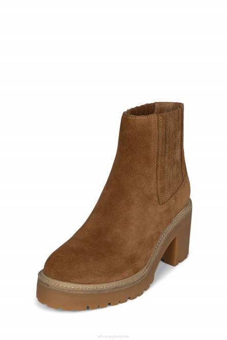 Jeffrey Campbell tuckee NDHB617 enkel laarzen lichtbruin suède vrouwen