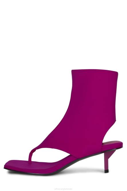 Jeffrey Campbell verzekerd NDHB344 enkel laarzen fuchsia neopreen vrouwen