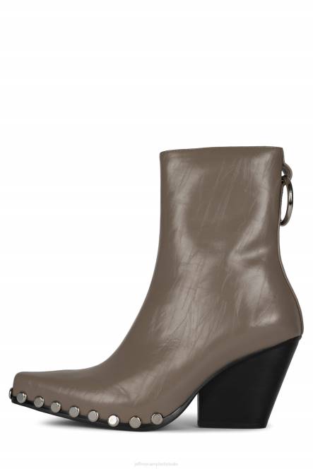 Jeffrey Campbell walton-sr2 NDHB548 enkel laarzen donker kaki zilver vrouwen