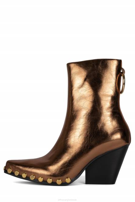 Jeffrey Campbell walton-sr2 NDHB550 enkel laarzen brons metallisch goud vrouwen