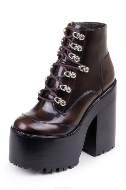 Jeffrey Campbell fernrots NDHB1233 platform boot wijnkist vrouwen