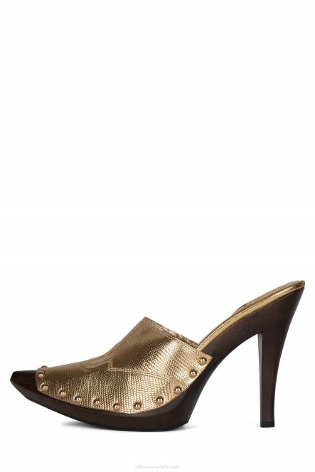 Jeffrey Campbell jayde NDHB908 westerse laarzen gouden hagedis vrouwen