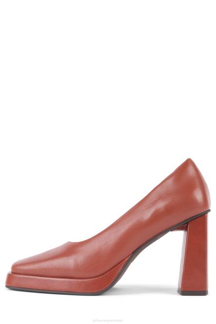 Jeffrey Campbell afgestompt NDHB1285 platform pomp Roest vrouwen