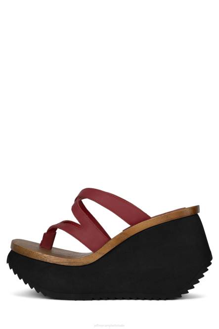 Jeffrey Campbell hypnotiseren NDHB979 platform sandaal rood vrouwen