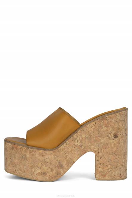 Jeffrey Campbell luciana NDHB1140 platform sandaal mosterd vrouwen