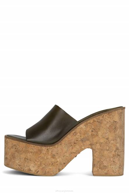 Jeffrey Campbell luciana NDHB1141 platform sandaal olijf vrouwen