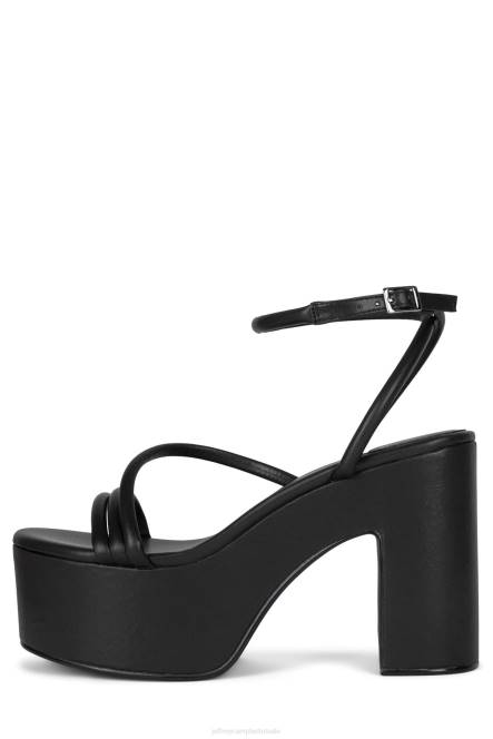 Jeffrey Campbell mamba NDHB950 platform sandaal zwart vrouwen