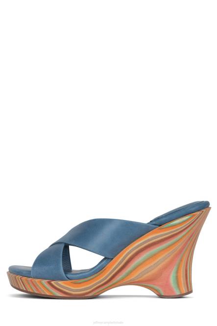 Jeffrey Campbell paradijs NDHB1184 platform sandaal blauw vrouwen