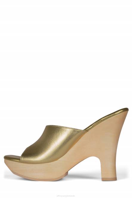 Jeffrey Campbell roxi NDHB1127 platform sandaal goud vrouwen